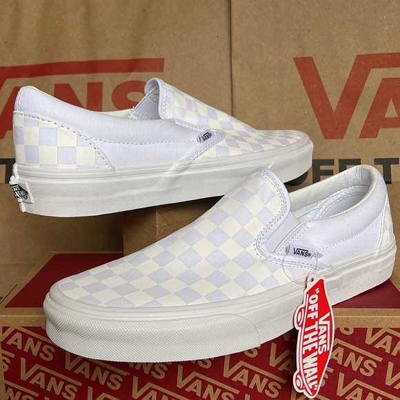 Vans WMNS Classic Slip On Checkerboard True White/ True White sneakers - Picture 9 of 16